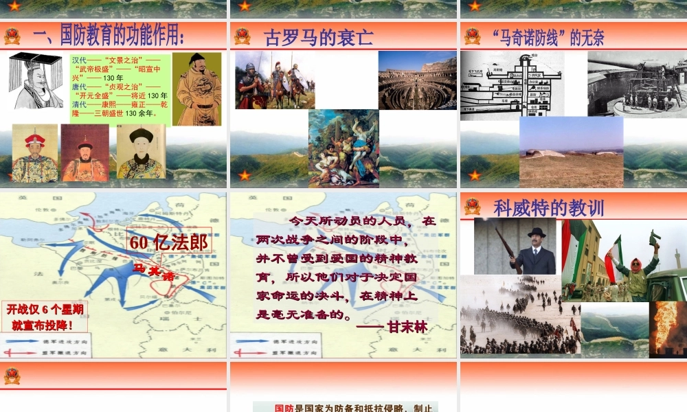 新时期国防教育的意义与价值.ppt