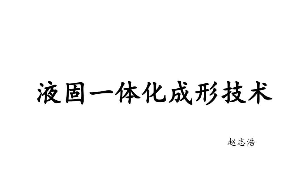 液固一体化成形.ppt