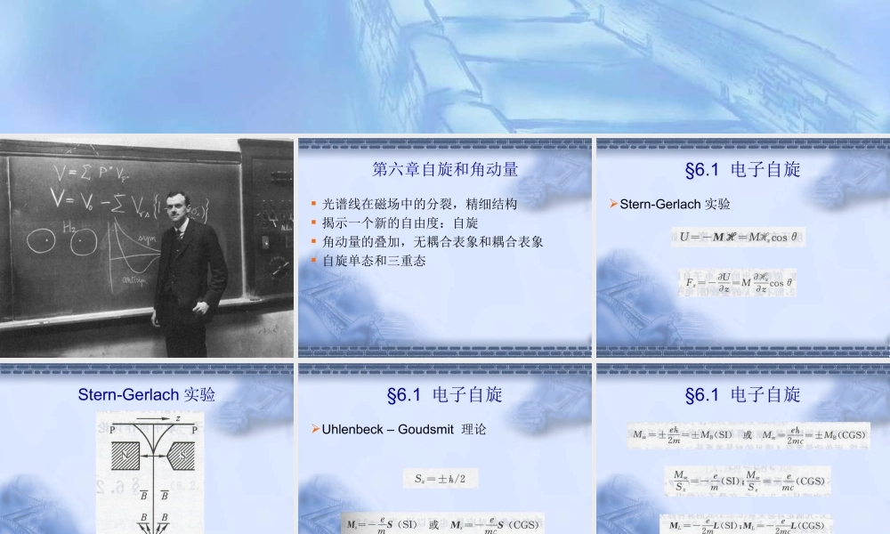 第六章 自旋和角动量.ppt