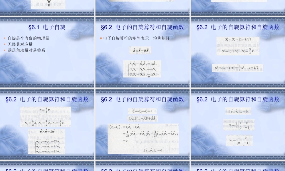 第六章 自旋和角动量.ppt