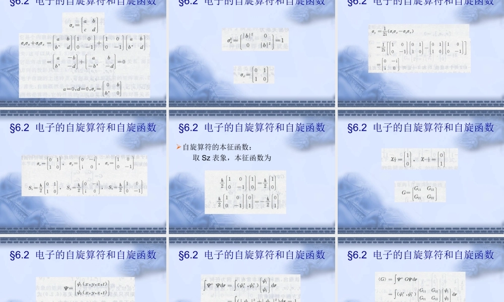 第六章 自旋和角动量.ppt