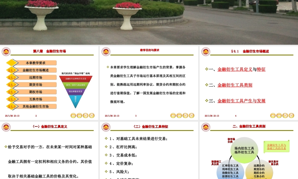 第八章-金融衍生市场.ppt