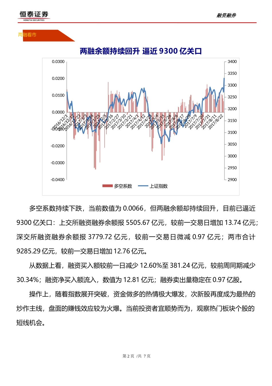 20170828-恒泰证券-融资融券：资金做多热情爆发 观察热门板块个股机会.docx_第2页
