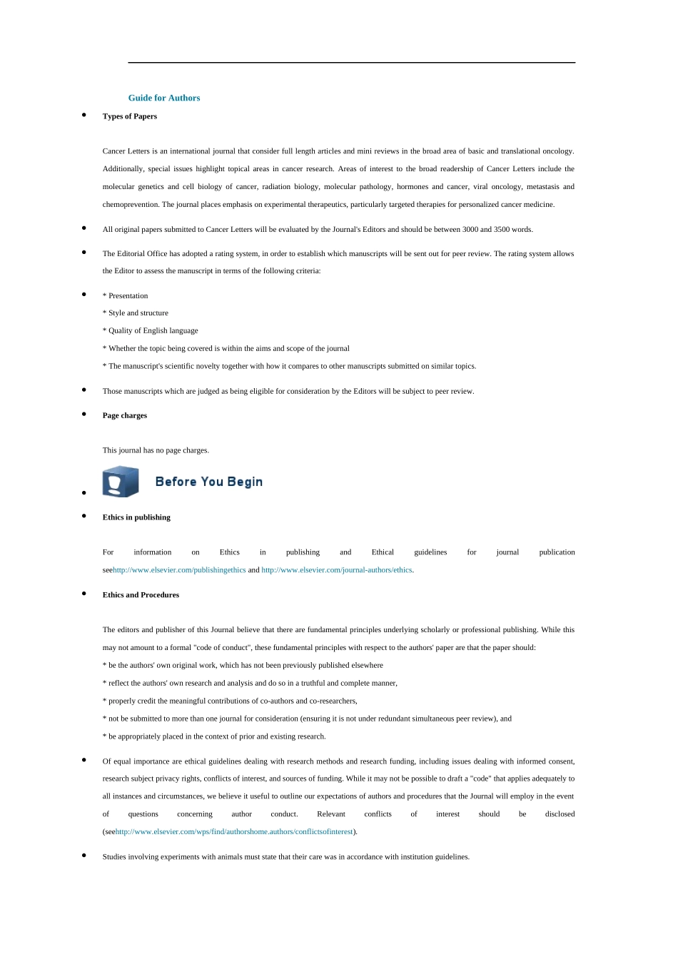 Cancer letters-Guide for Authors-.docx_第1页