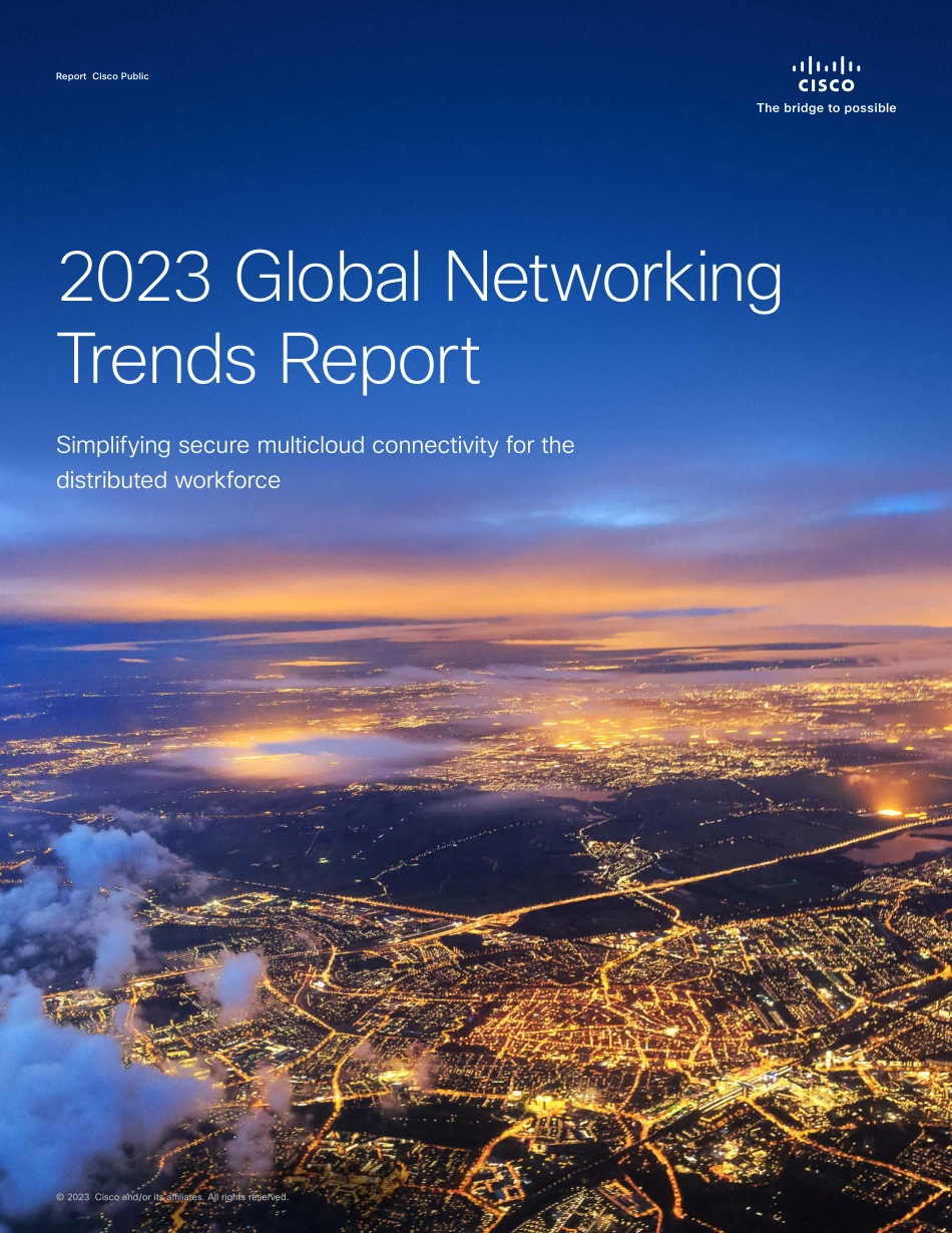 思科+2023年全球网络趋势报告-22页-WN6.pdf_第1页