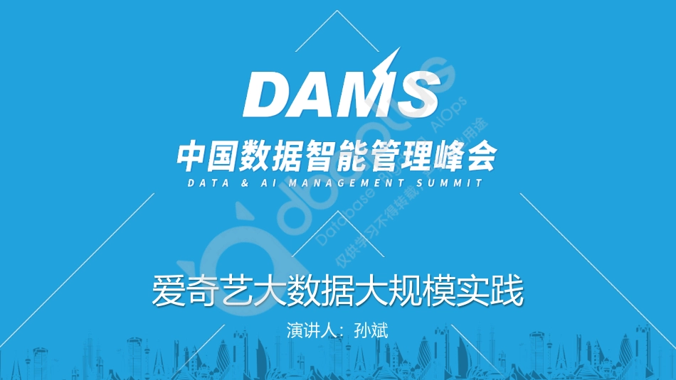 孙斌-爱奇艺大数据大规模应用实践-41页-WN5.pdf_第1页