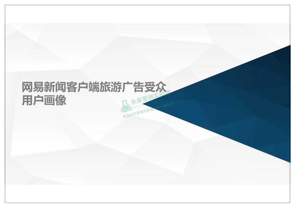 网易新闻客户端旅游广告受众用户画像.pdf_第1页