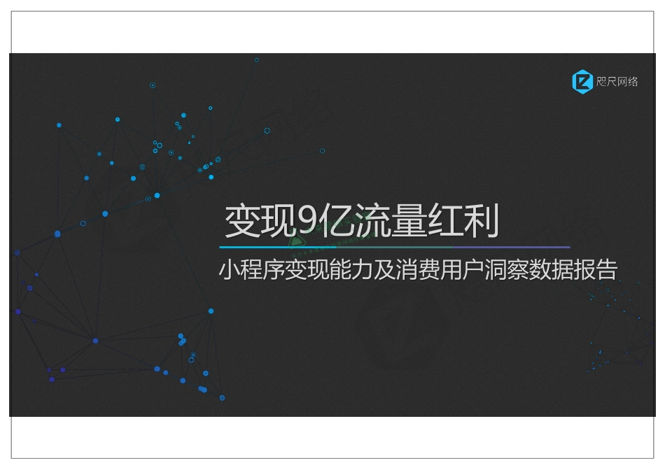 小程序变现能力及消费用户洞察数据报告.pdf_第1页