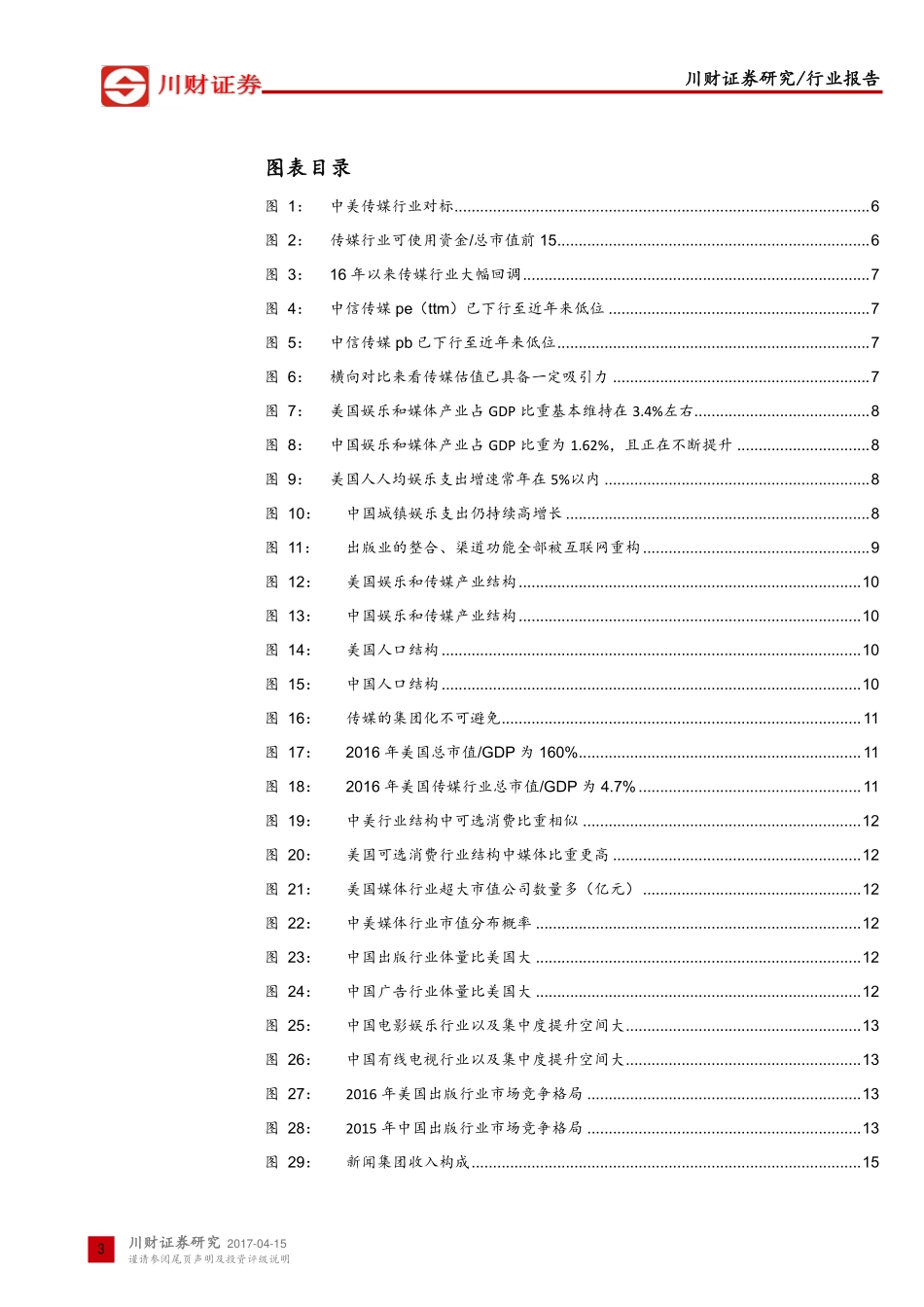中美传媒产业结构以及市值结构视角：莫望浮云遮望眼风物长宜放眼量.pdf_第3页