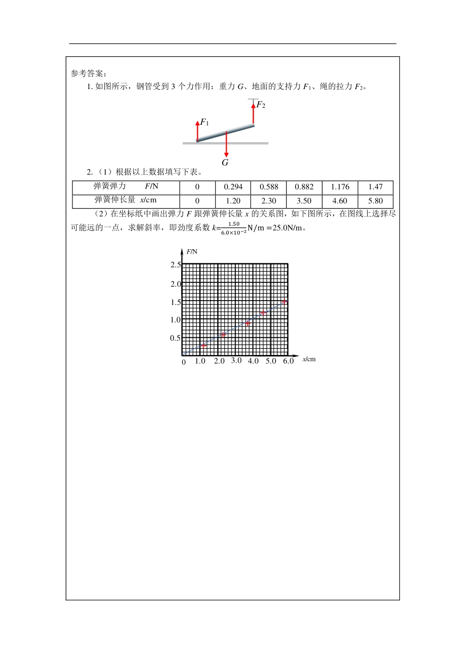 重力与弹力（第二课时）-课后练习.pdf_第2页