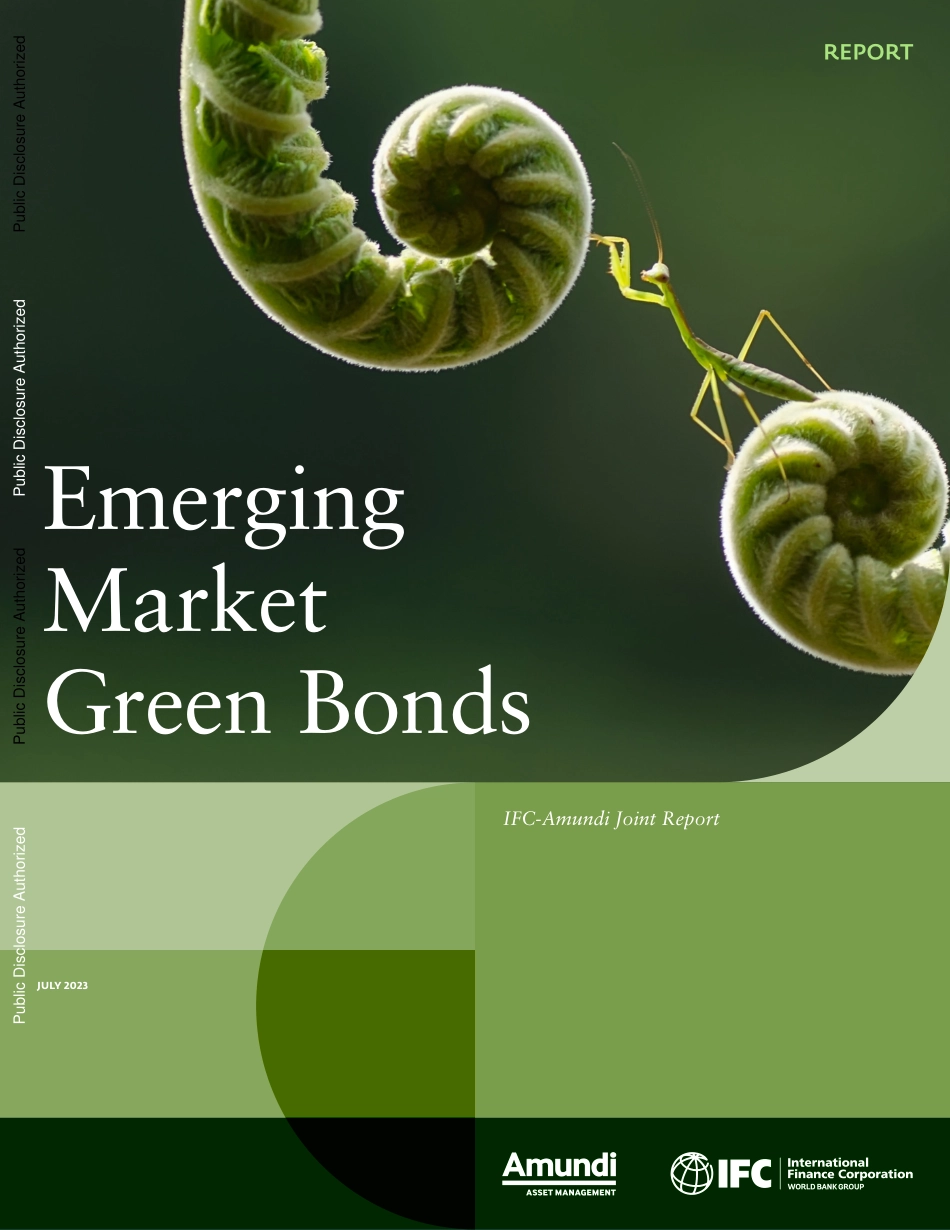 新兴市场绿色债券：IFC Amundi联合报告（英）-2023-79页-WN9.pdf_第1页