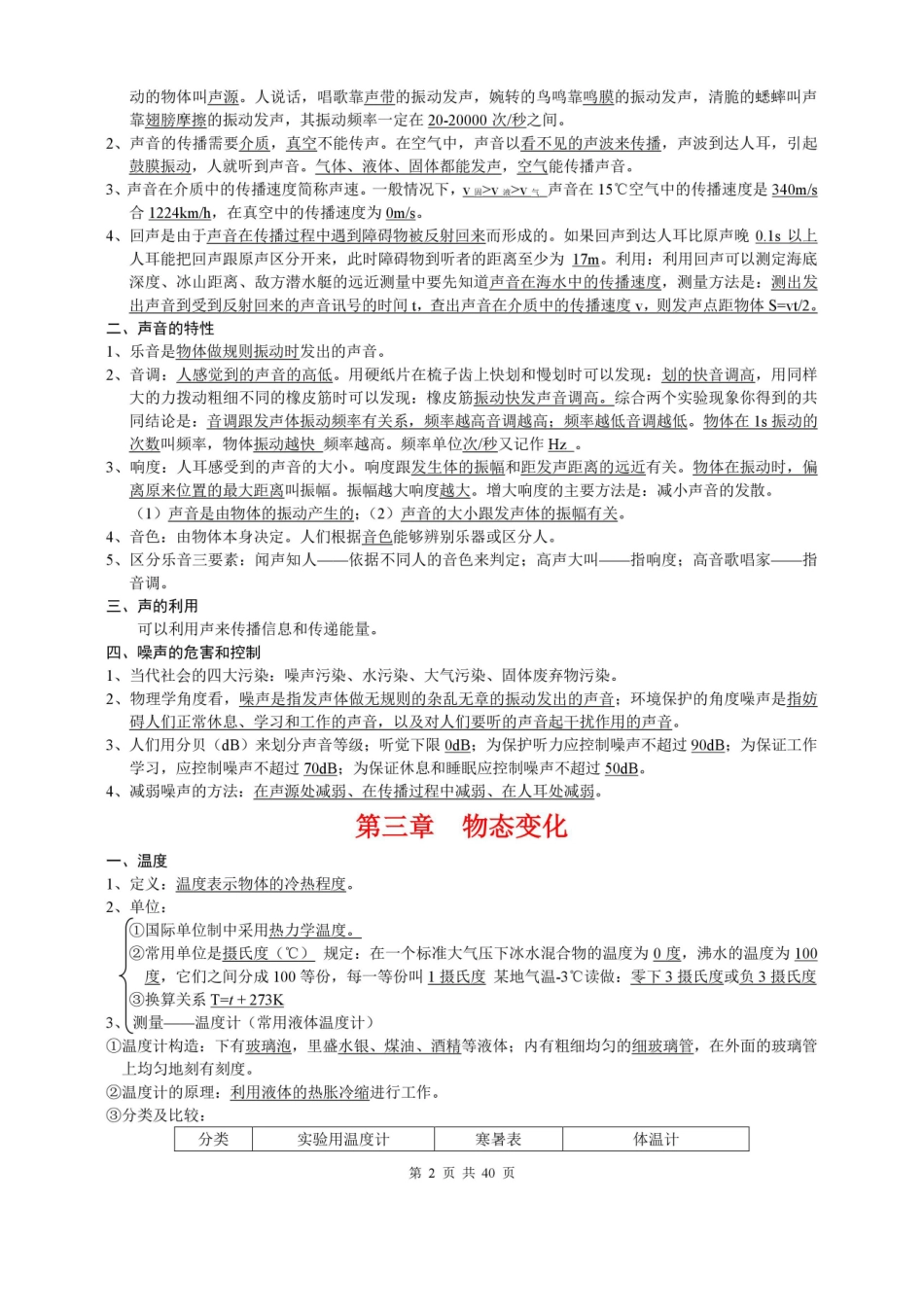 （超详）初中物理知识点归纳汇总.pdf_第2页