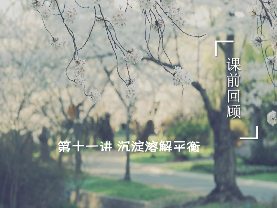 [课件]【课前回顾】沉淀溶解平衡 (1).pdf_第1页