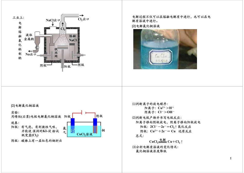 [第13讲]电解池工作原理及应用（选修4复习）.pdf_第2页