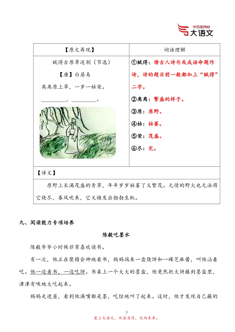 【2020春】二年级部编版校内第一单元（题目）_【二年级】部编版第1单元知识点总结（题目版）.pdf_第3页