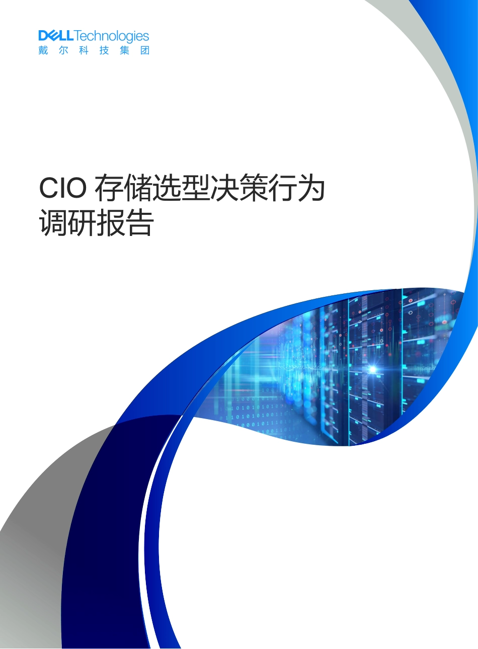 戴尔科技-CIO存储选型决策行为调研报告-2023.09-23页-WN9.pdf_第1页