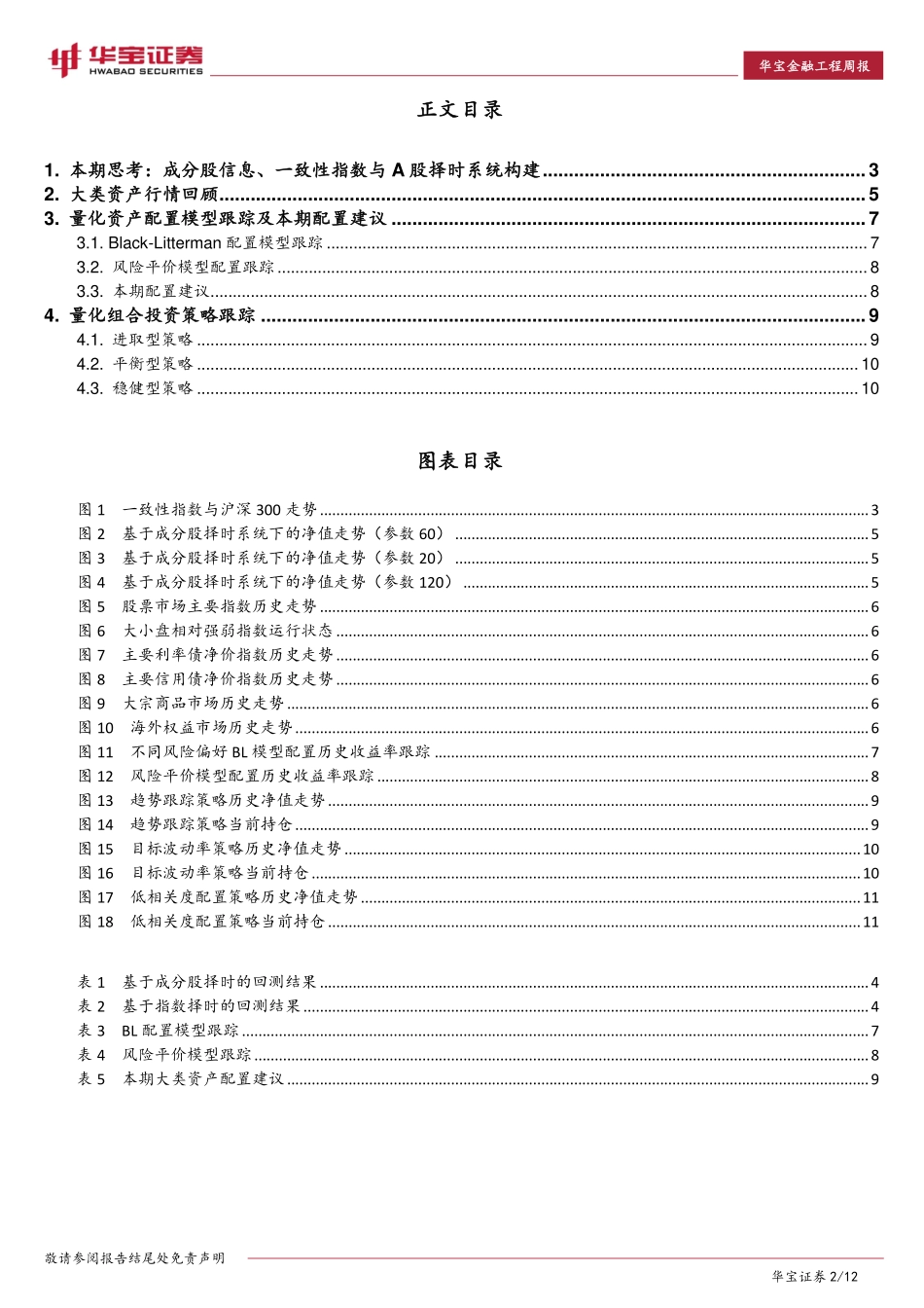 华宝证券_2017-07-03_量化资产配置与组合投资周报：成分股信息、一致性指数与A股择时系统构建.pdf_第2页