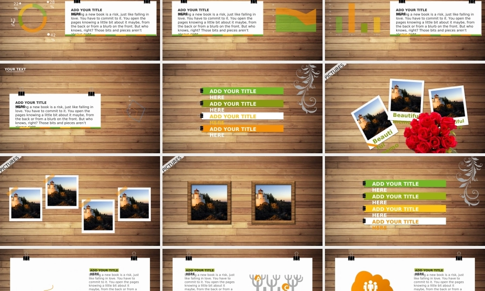 小清新木纹风汇报演示模板(1).ppt