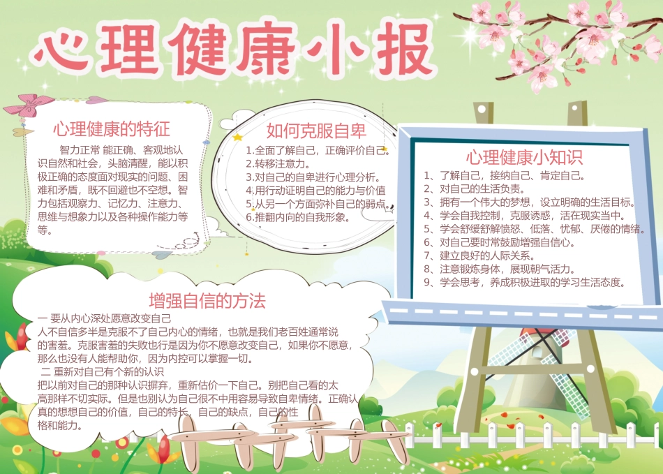 心理健康小报.docx_第1页