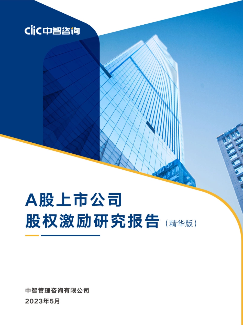 中智咨询-2022年A股上市公司股权激励研究报告 精华版-2023.06-46页-WN6.pdf_第1页