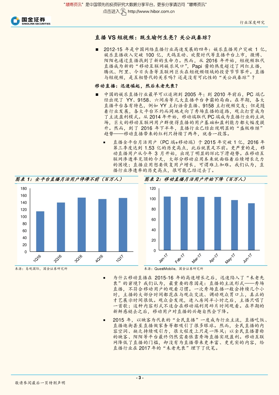 从“直播VS 短视频”到“直播+短视频”移动视频娱乐的下半场-171024.pdf_第3页