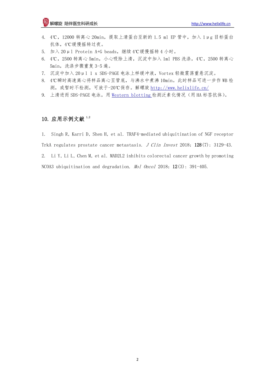 蛋白泛素化检测(2).pdf_第2页