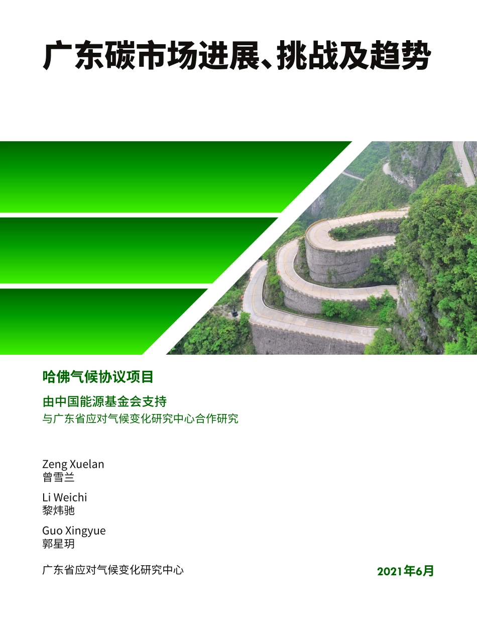 能源基金会-广东碳市场进展-挑战及趋势_曾雪兰-中文-14页-WN9.pdf_第1页
