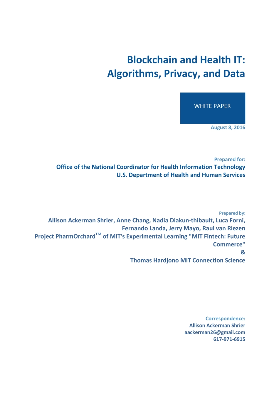 区块链与医疗IT：算法、隐私和数据.pdf_第1页