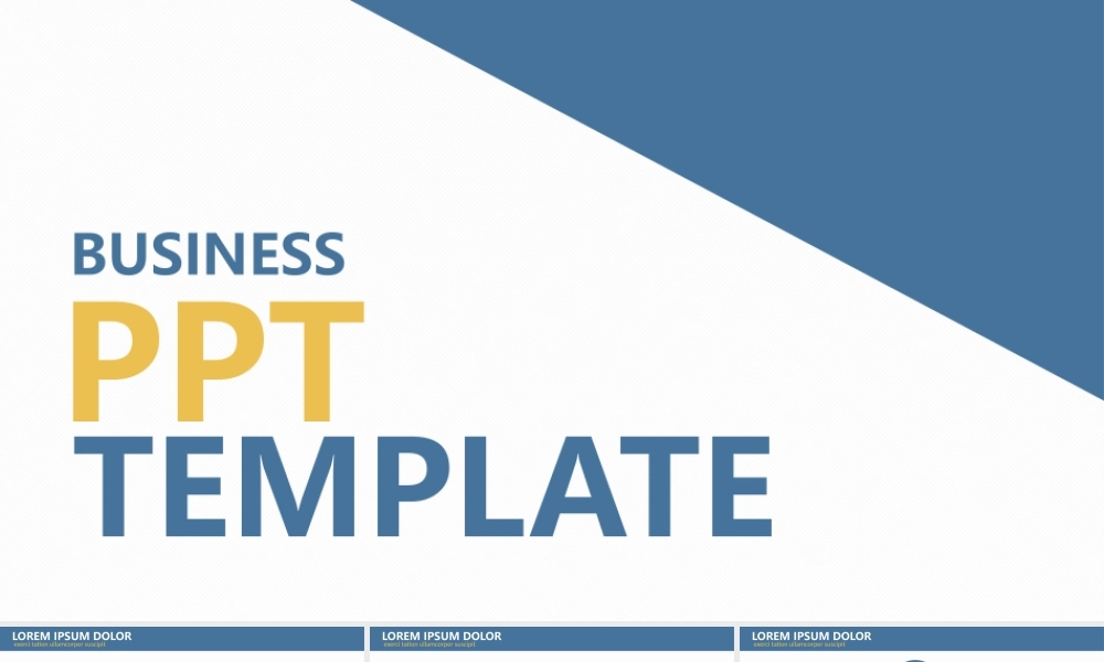 【@PPT精选 推荐P4】稳重不失单调的蓝色商务PPT模板-@unique森出品(1).pptx