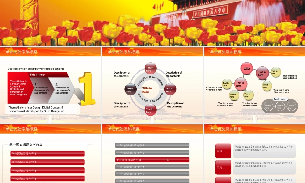 政府行政职能报告PPT模版.ppt