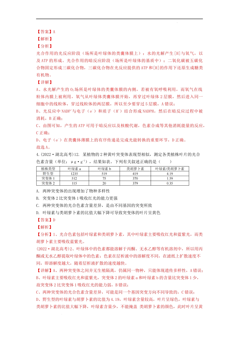 专题06光合作用（解析版）.docx_第3页