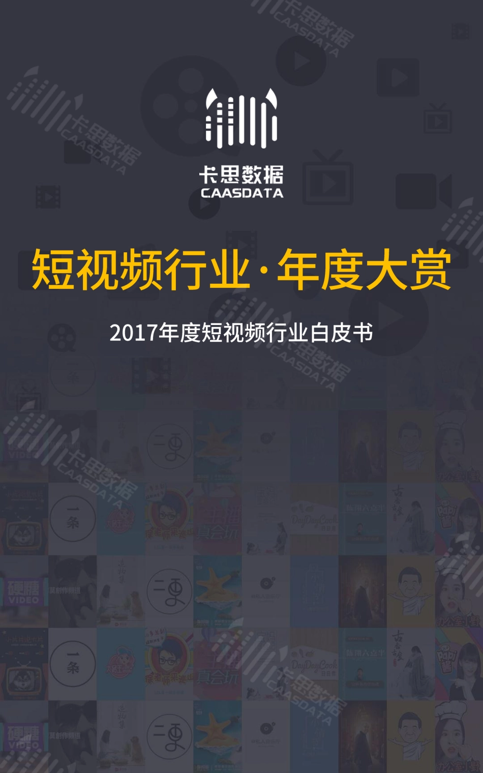 卡思数据：2017年短视频行业·年度白皮书(95页).pdf_第1页