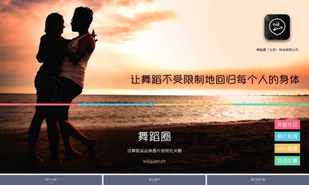 舞蹈圈--泛舞蹈类图片短视频社交圈商业计划书.ppt