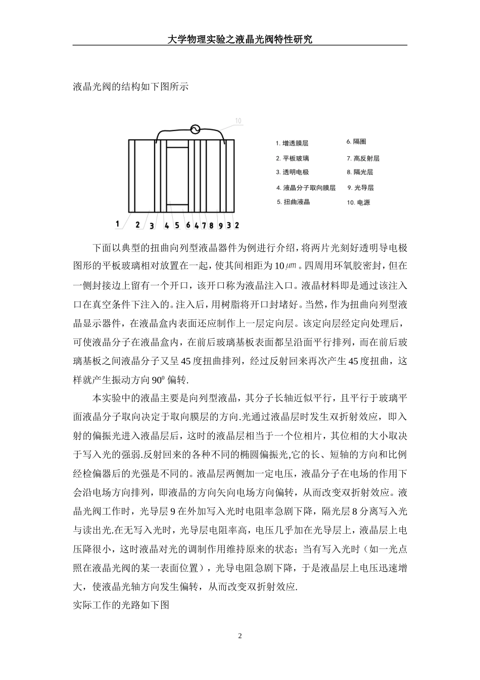 液晶光阀特性的研究·.doc_第2页