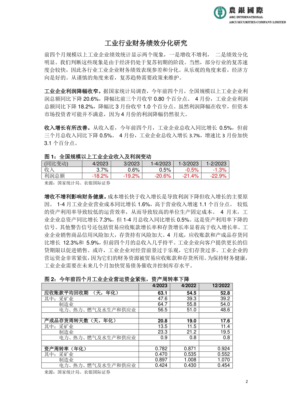 农银国际研究-工业行业财务效绩分化研究报告-7页-WN6.pdf_第3页