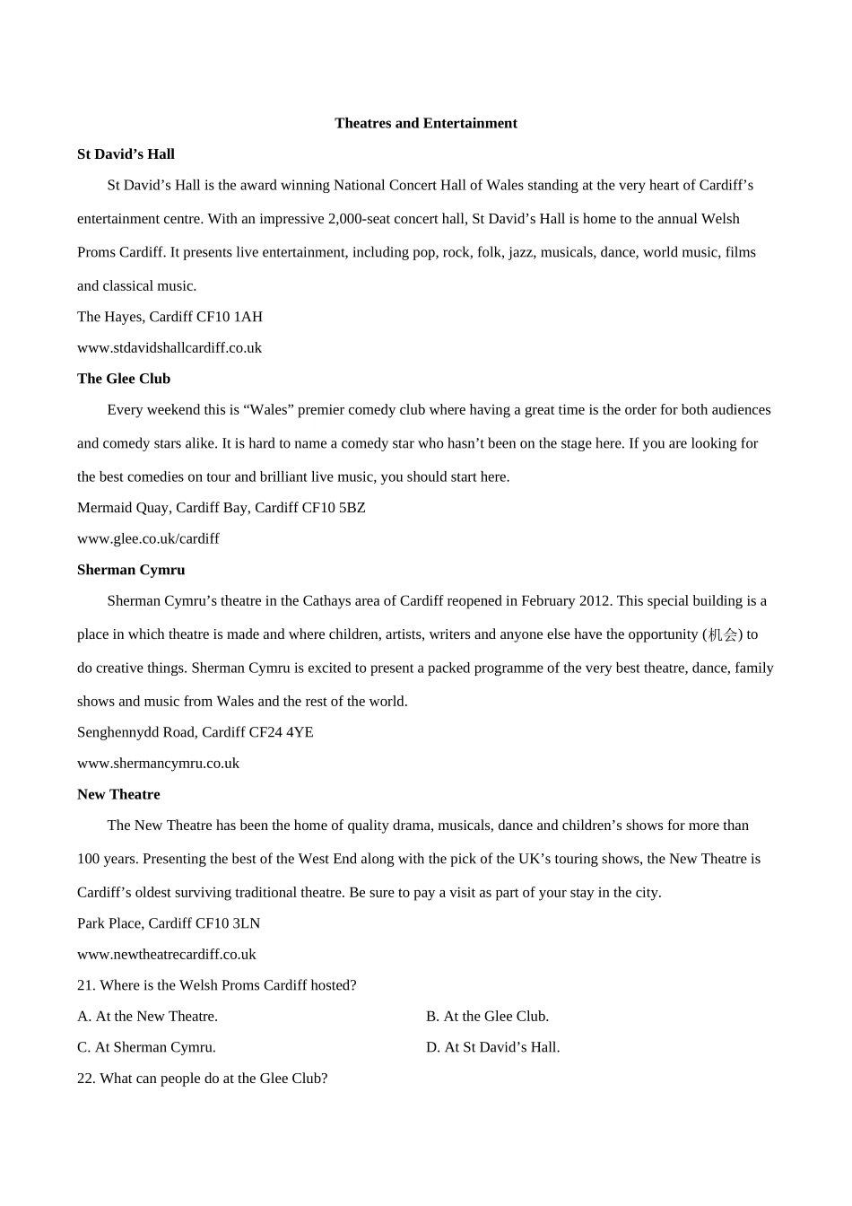 专题10 阅读理解应用文（学生版）2020-2022年近3年高考英语真题分项版汇编 .docx_第2页