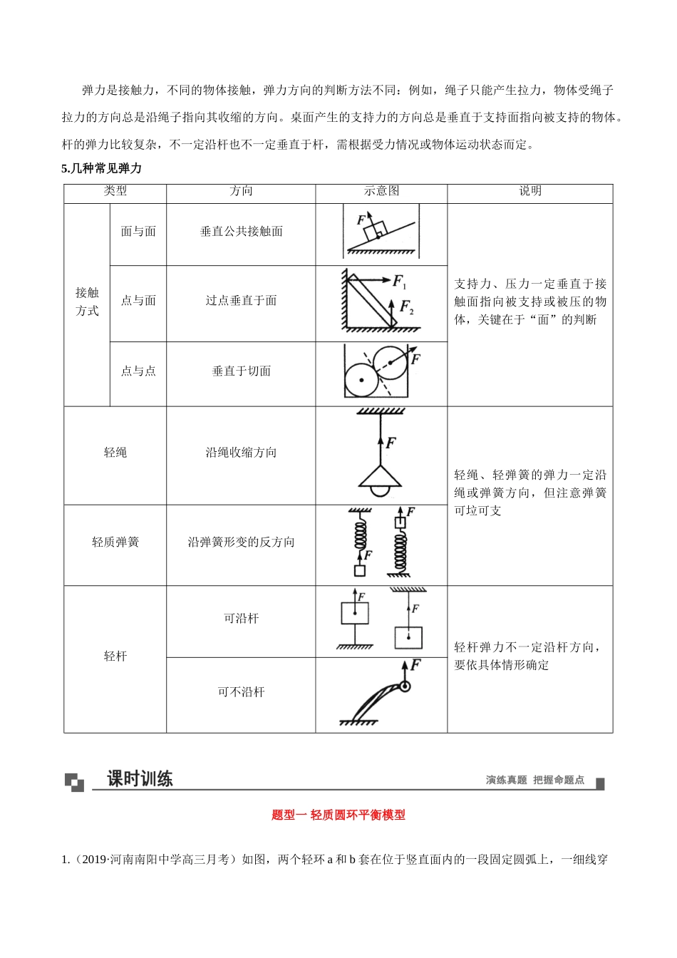 专题12弹力的有无及综合应用.doc_第2页
