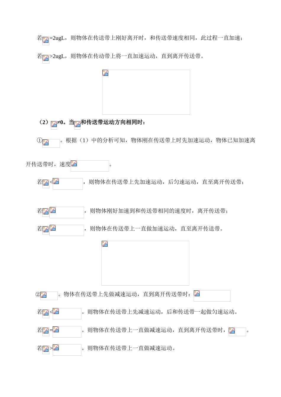 专题35 水平传送带模型 高一物理40个经典专题精讲精练（人教版必修第一册）（原卷版）.doc_第2页
