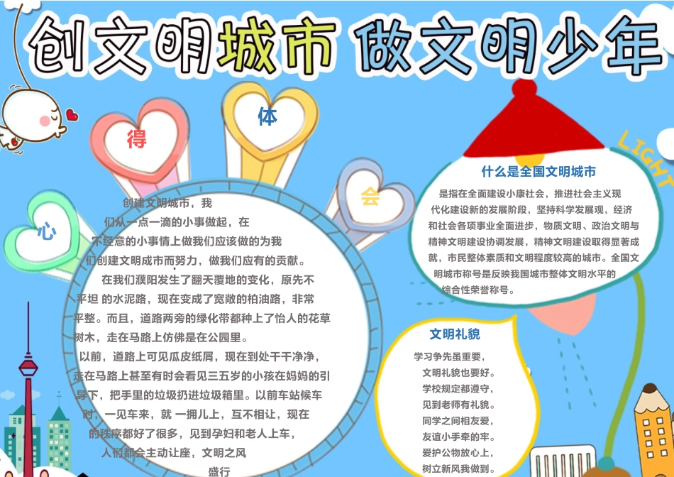 创文明城市做文明少年.docx_第1页