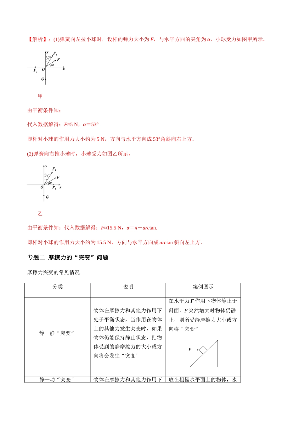 第三章 相互作用--力 章末优化整合及训练（解析版）.docx_第3页