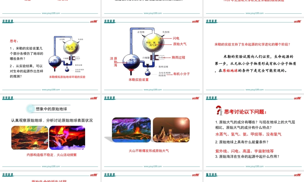 第一节 地球上生命的起源.ppt