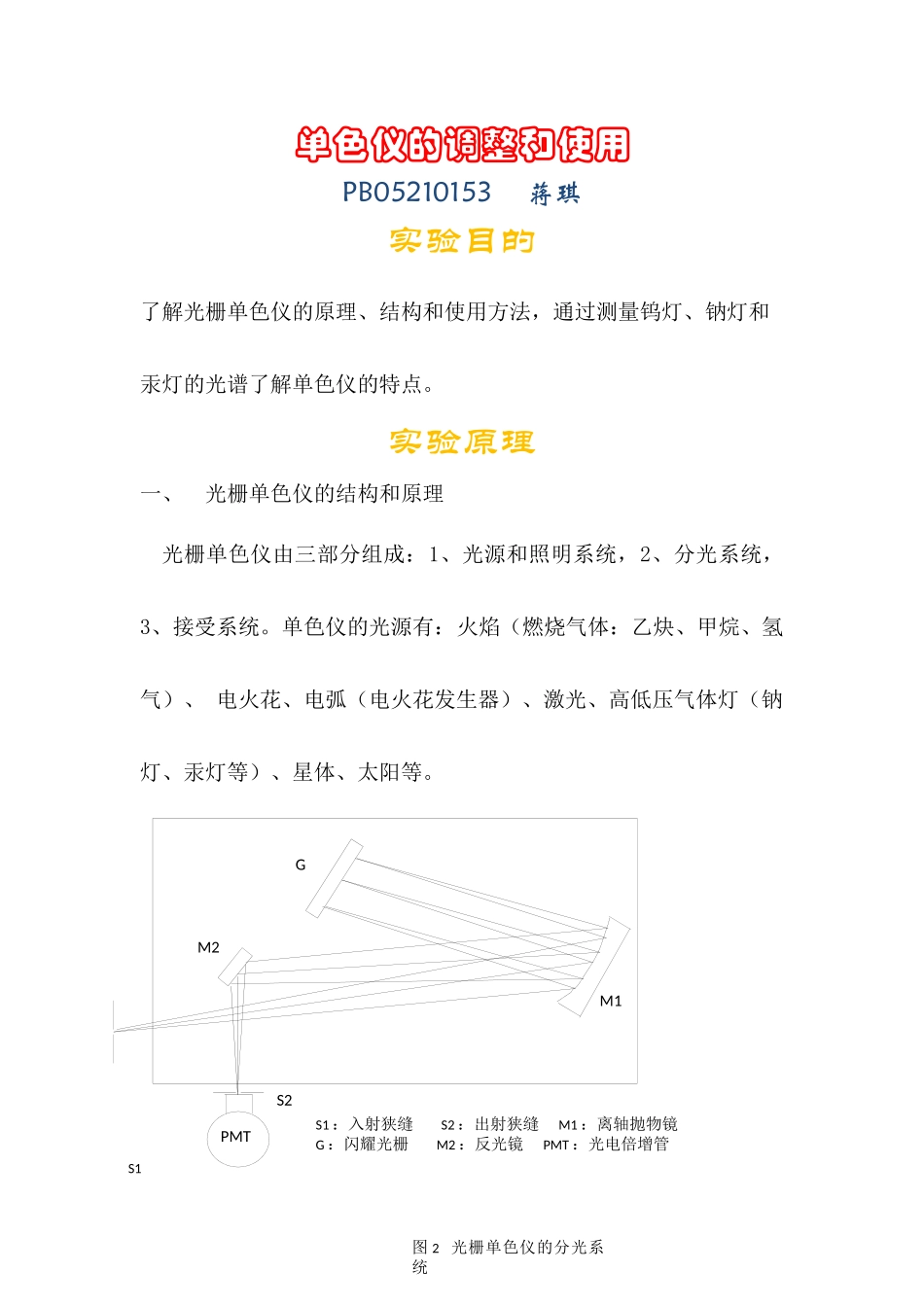 单色仪的调整和使用.docx_第1页