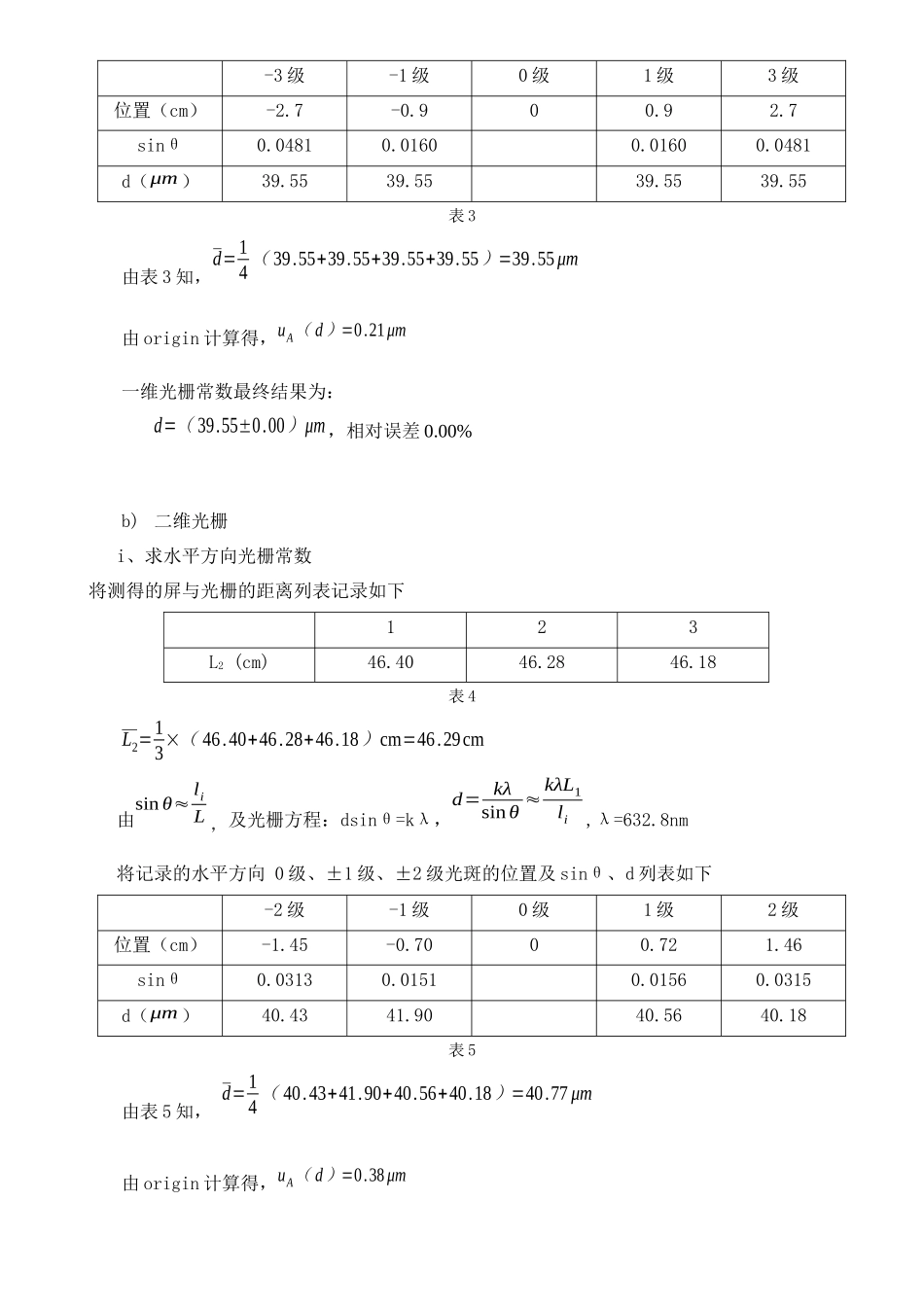 付里叶光学的空间频谱与空间滤波实验.docx_第3页