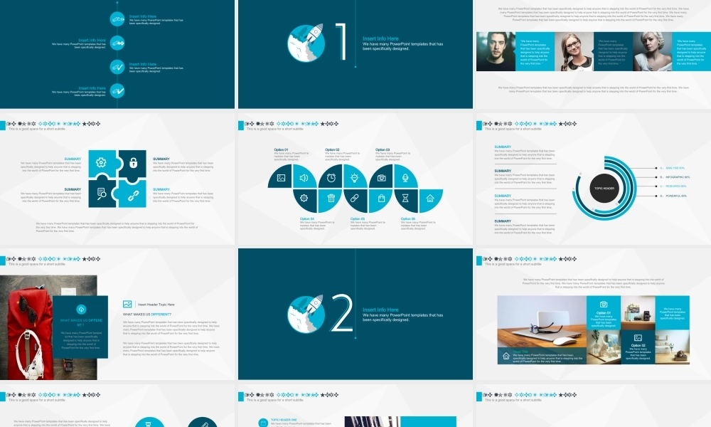 蓝色启动火箭年终汇报模板.ppt