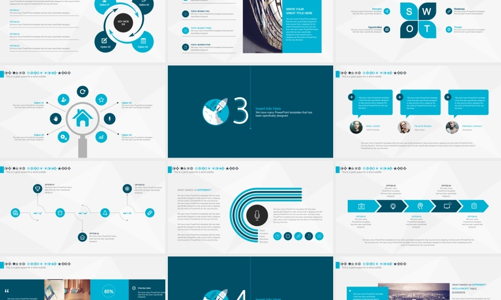 蓝色启动火箭年终汇报模板.ppt