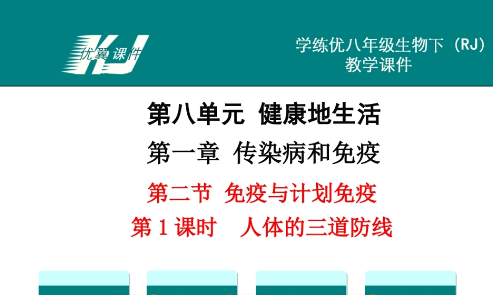 第1课时 人体的三道防线.ppt