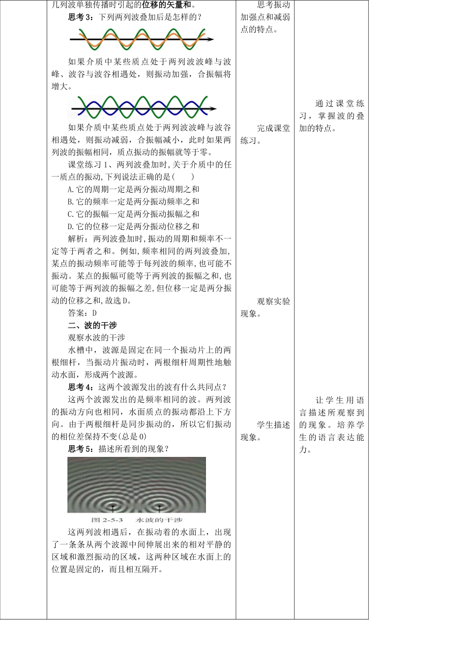 第3章第4节波的干涉教学设计.doc_第3页