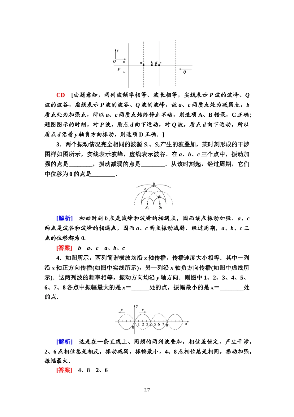 课时分层作业 14 波的干涉.doc_第2页