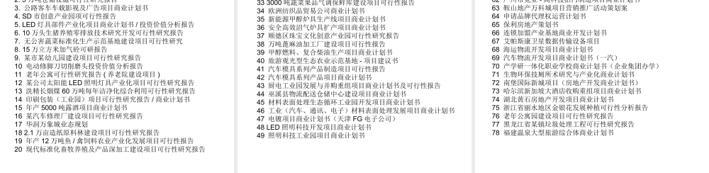 如何编写旅游酒店餐饮项目商业计划书（可行性研究报告）.ppt