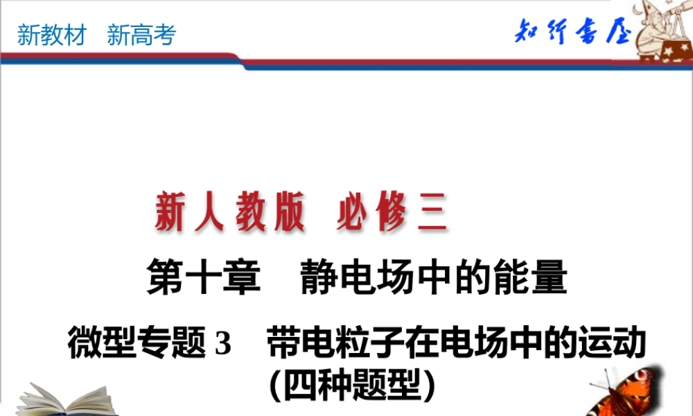 微型专题03 带电粒子在电场中的运动（四种题型）(共33张PPT).pptx